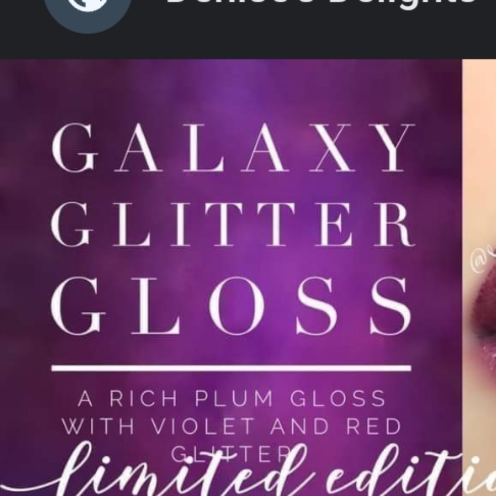 Lipsense Galaxy Glitter Lip Gloss Limited Edition rare restock - Picture 5 of 8